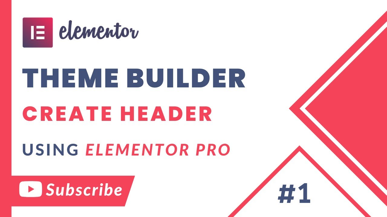 Create Custom Header using Elementor Theme Builder in Wordpress - In Urdu