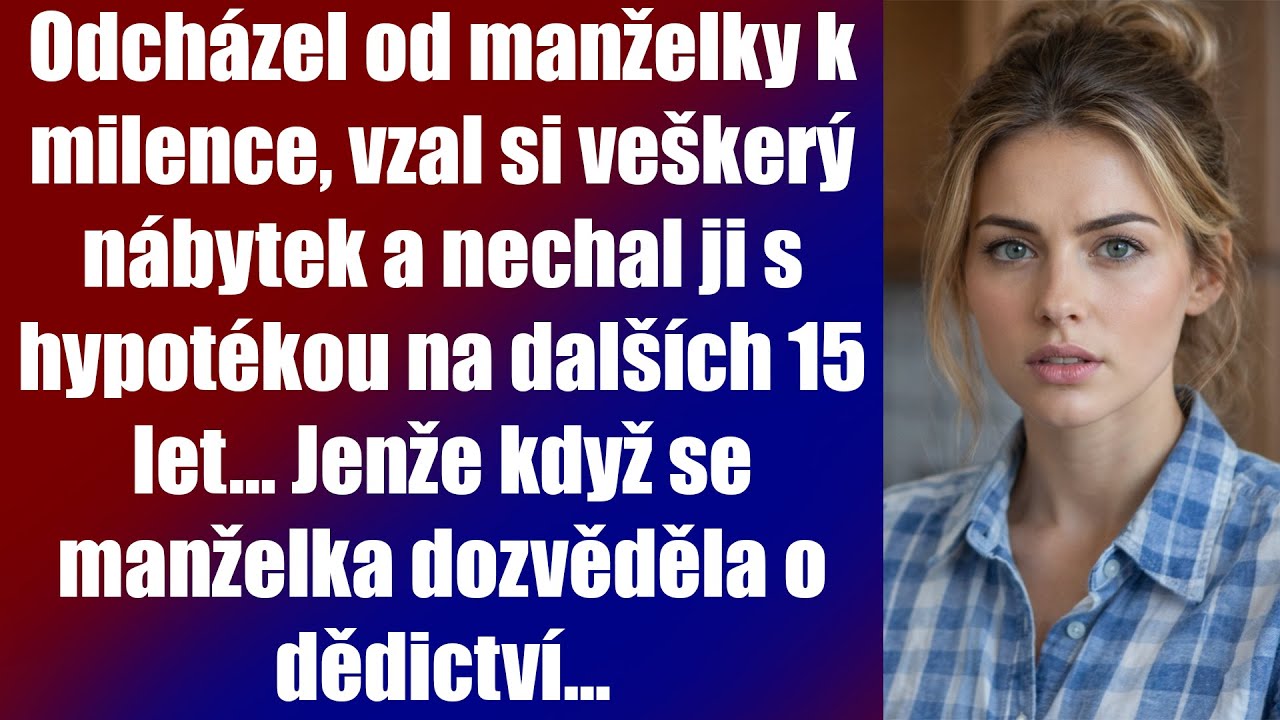 Odcházel od manželky k milence, vzal si veškerý nábytek a nechal ji s hypotékou na dalších 15 let…