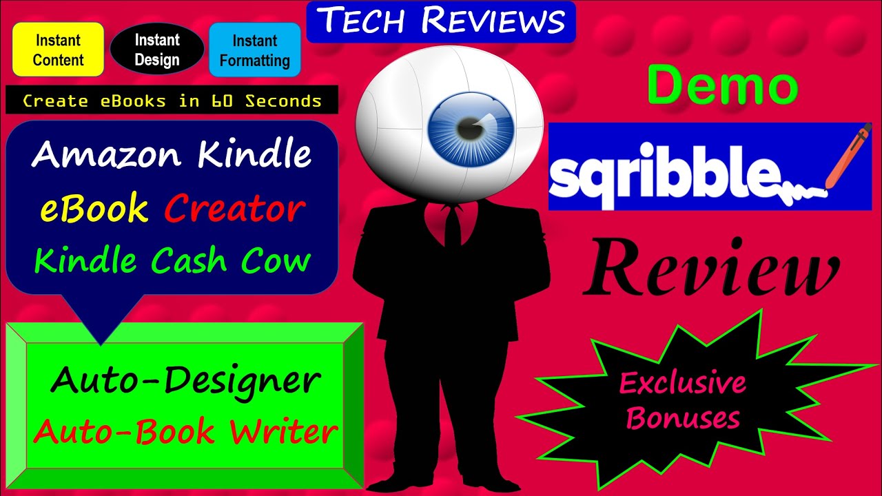 Sqribble Review | Sqribble Bonuses | Sqribble Demo | Amazing eBooks Creator | NO Writing REQUIRED