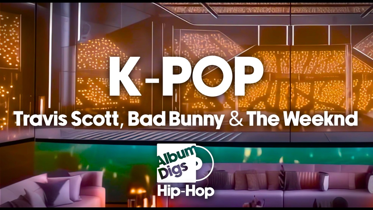 Travis Scott, Bad Bunny & The Weeknd - K-POP (Lyric Video)