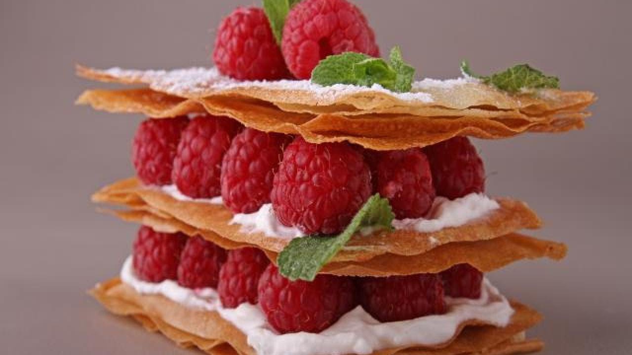 Les recettes d'Arnaud Delmontel : le mille-feuille aux framboises