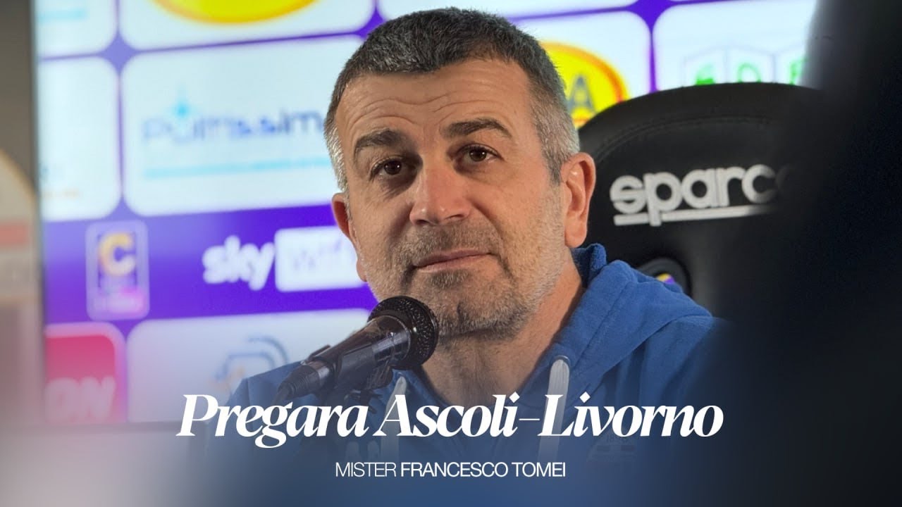 Mister Francesco Tomei | Pregara Ascoli-Livorno | Ascoli Calcio