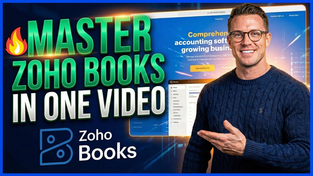 🔥Master Zoho Books In One Video - How To Use Zoho Books For Accounting & Service Business (FOR FREE)