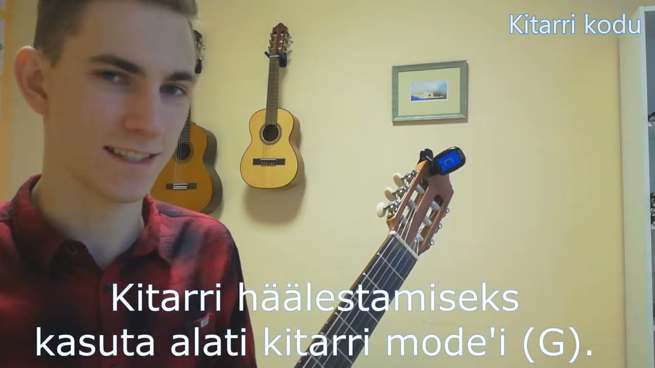 Kitarri häälestamine häälestajaga