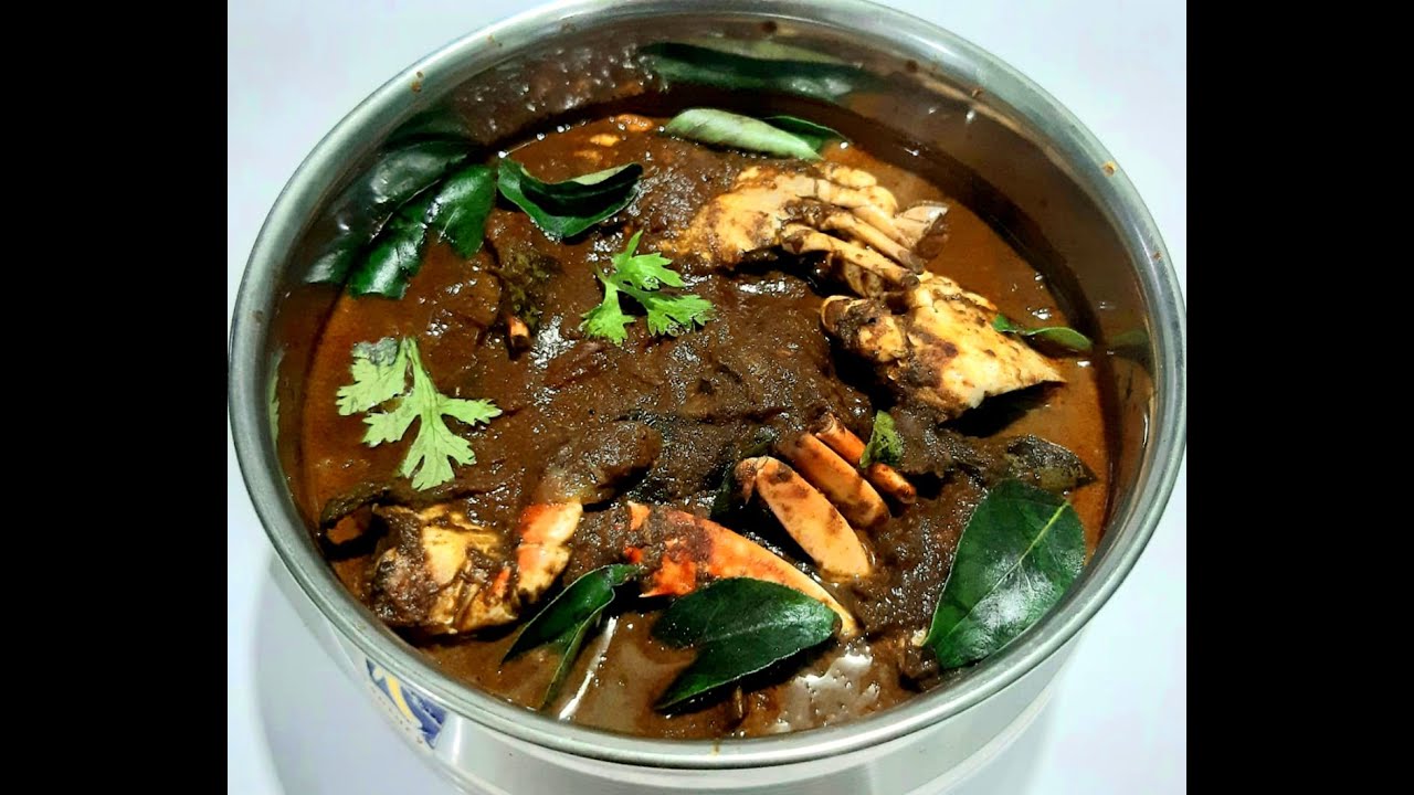 Kerala style crab curry/വറുത്തരച്ച ഞണ്ട്‌ കറി