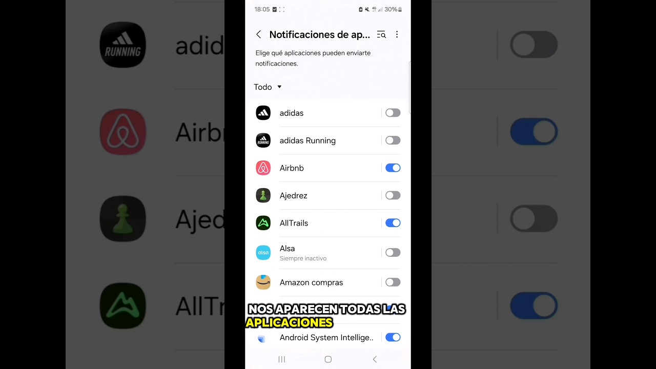 Cómo DESACTIVAR las NOTIFICACIONES de APLICACIONES en ANDROID ✅️ CUALQUIER APP ⬛️