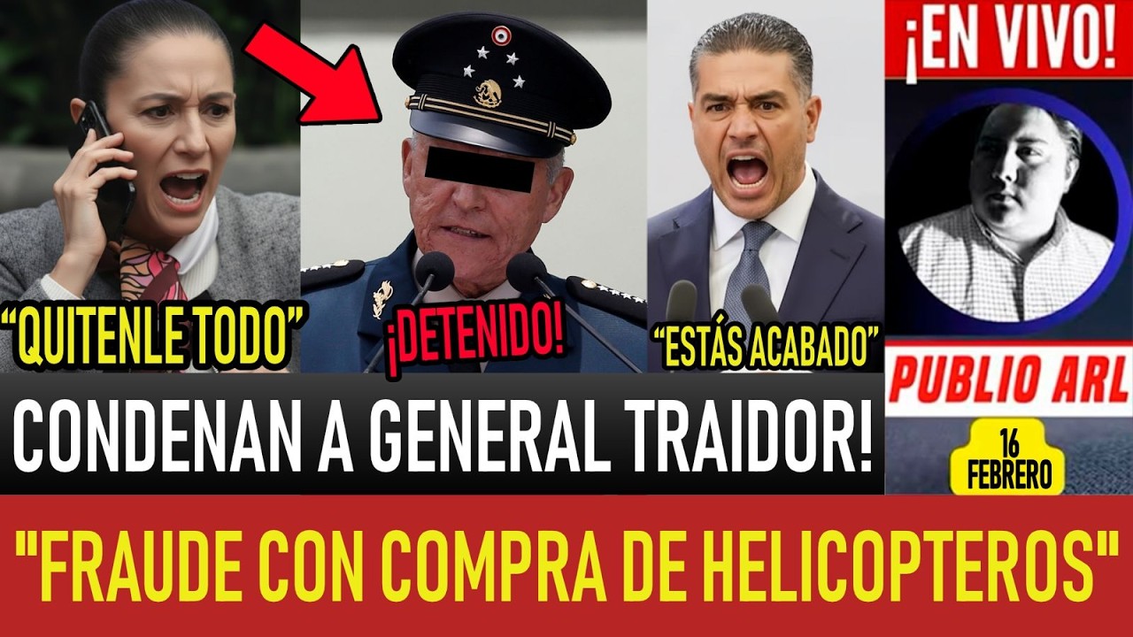 ACABA DE PASAR! CONDENAN A GENERAL CORRUPTO. PRESIDENTA ORDENA LIMPIA TOTAL. EMBARRADO EN DESFALCO