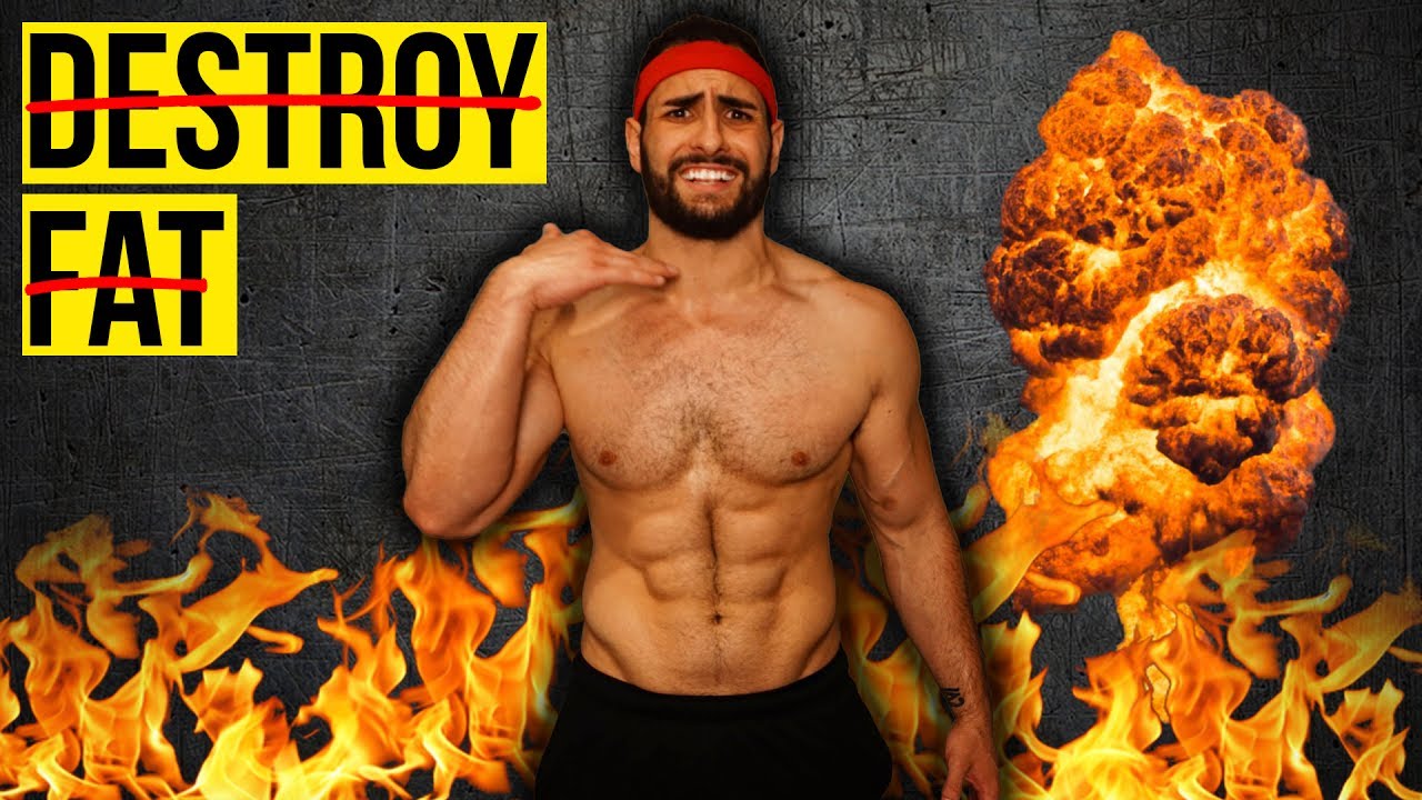 Do This For 8 Minutes To Burn Body Fat FAST (Body Weight ONLY Fat Destroyer Home Workout)
