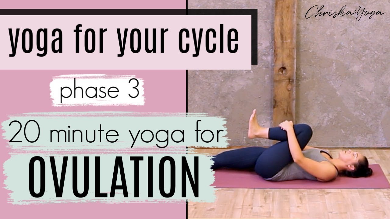 20 Min Yoga for Ovulation | Yoga for Your Cycle | Yoga for Fertility | ChriskaYoga