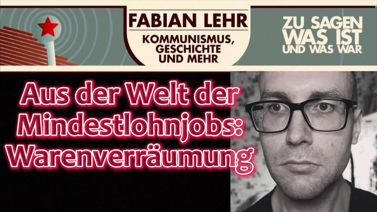 Aus der Welt der Mindestlohnjobs: Warenverräumung