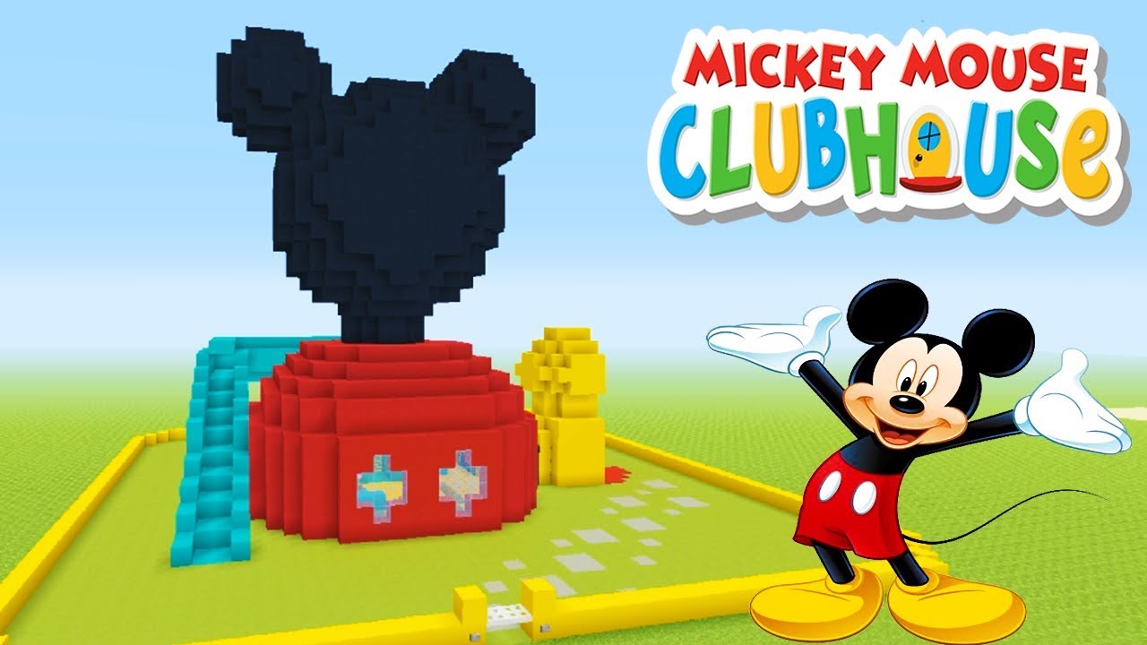 Minecraft Tutorial: How To Make A Mickey Mouse Clubhouse House 