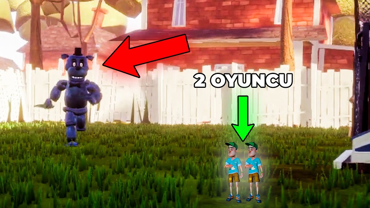 2 OYUNCU vs BEAR 5 KAPIŞIYOR! | Hello Neighbor Mod