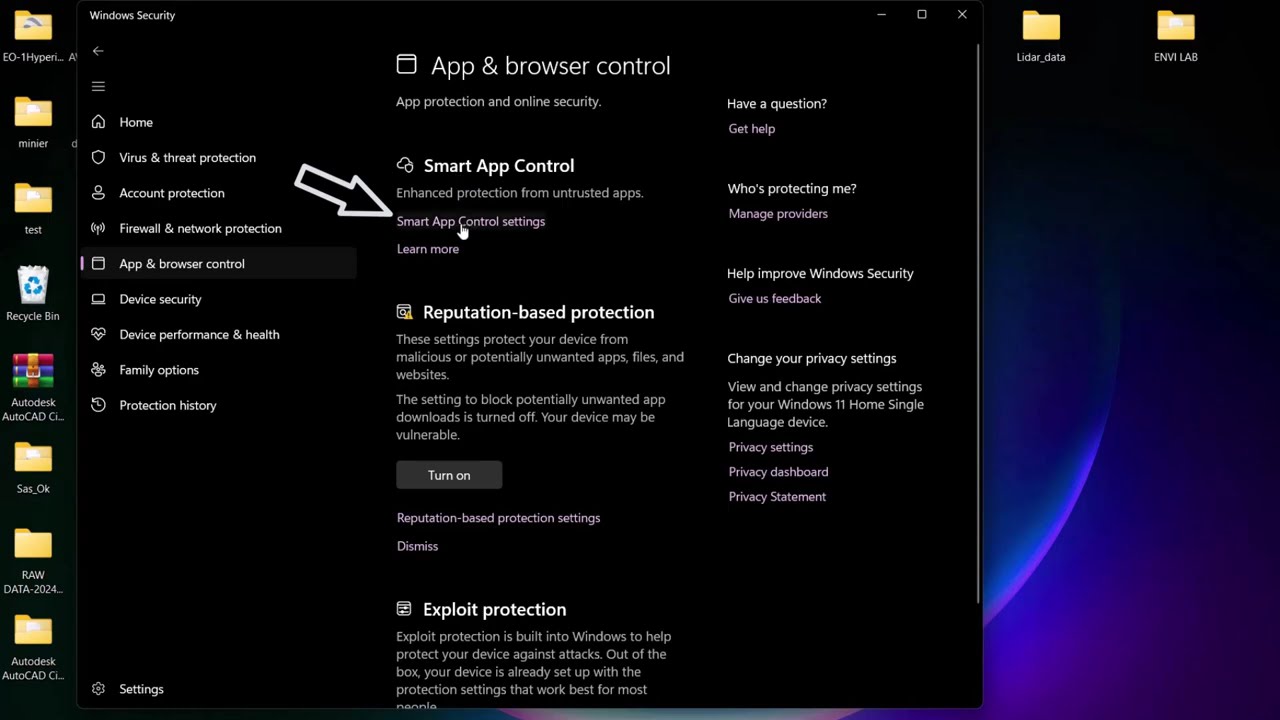 How to disable Smart App Control SAC in Windows 11