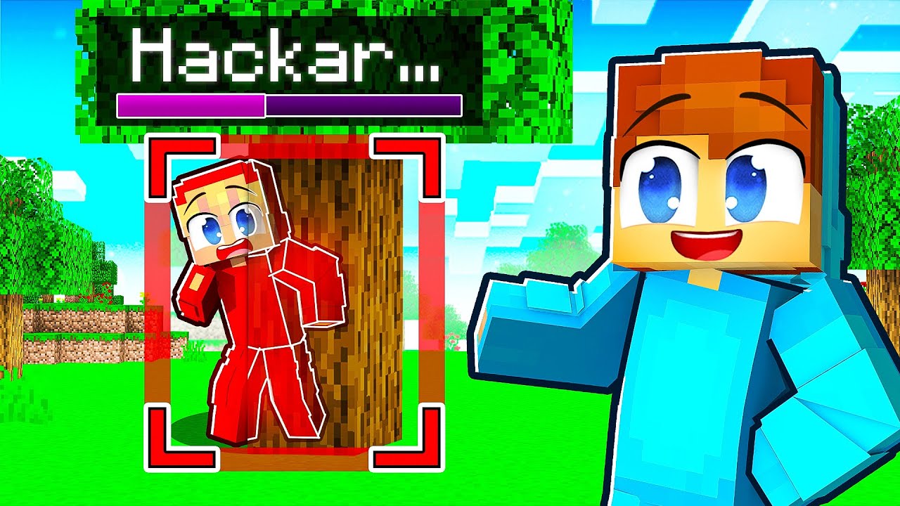 Använder HACKS För Att Fuska i Minecraft Kurragömma!