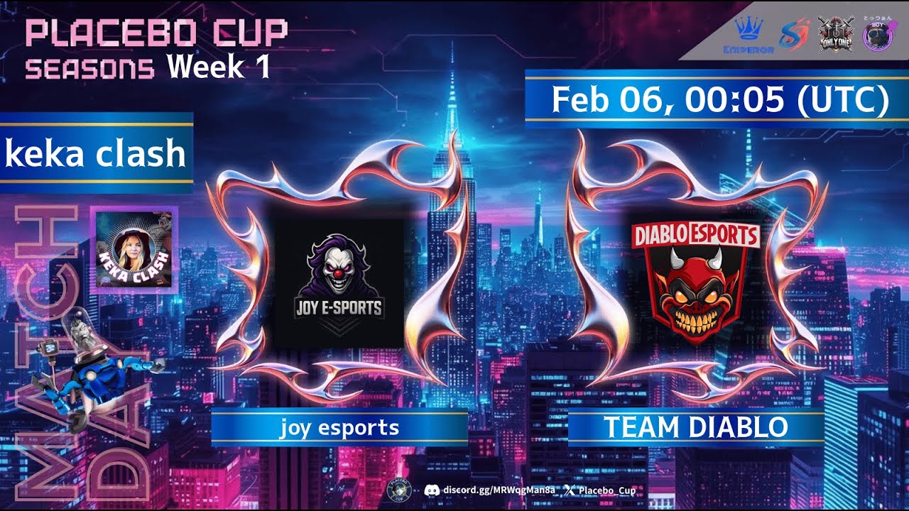 🔴JOY ESPORTS 🆚 TEAM DIABLO - PLACEBO CUP  - CLASH OF CLAS  🚀