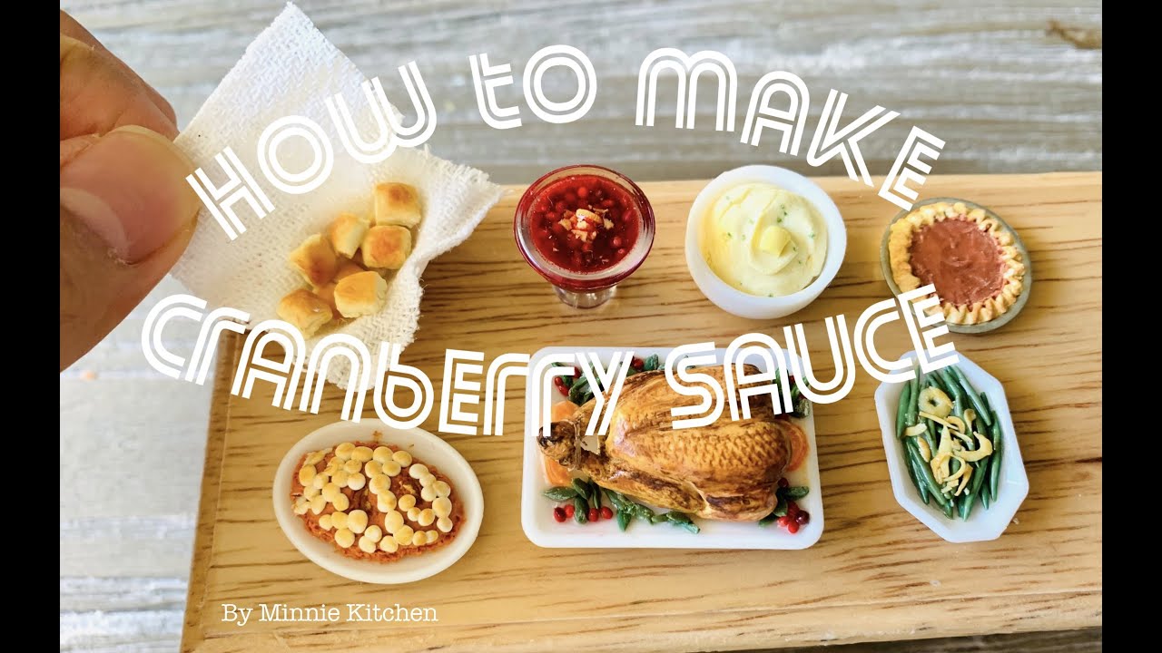 How To Make Miniature Cranberry Sauce With Polymer Clay And Resin