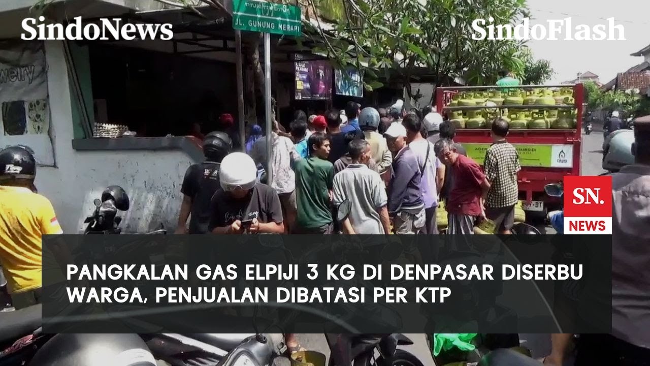 Sulit Didapat di Warung, Warga Denpasar Rela Antre Berjam-jam Demi Gas Elpiji 3 Kg | Sindo Flash