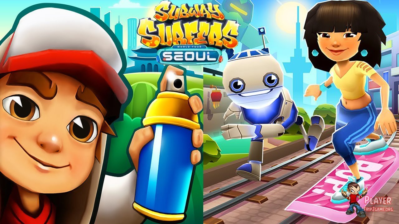Subway Surfers Seoul 2019 - Mina Seoul Special, Tagbot Space Outfit, Jake Android/iOS Gameplay