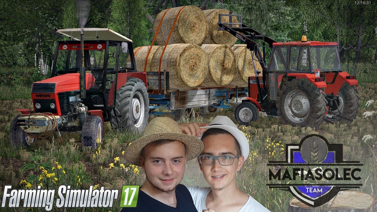 Zbychu i Wiechu na Polskiej Wsi #8 ☆ Prasowanie i ładowanie słomy ☆ Boluśowo v2.1 FS 17 ㋡ Bronczek
