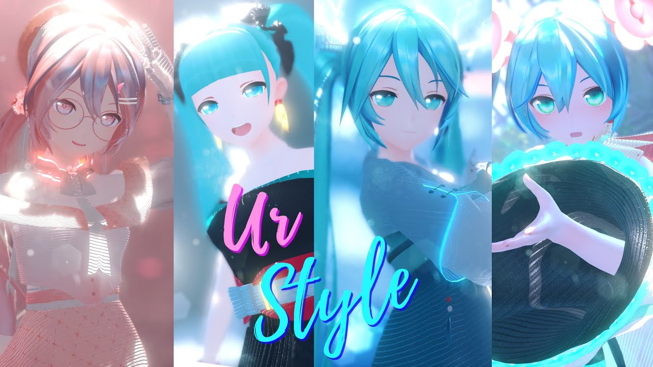💞(MMD) Ur-Style - YYB Hatsune Miku (4 Models) (Remake) 💕