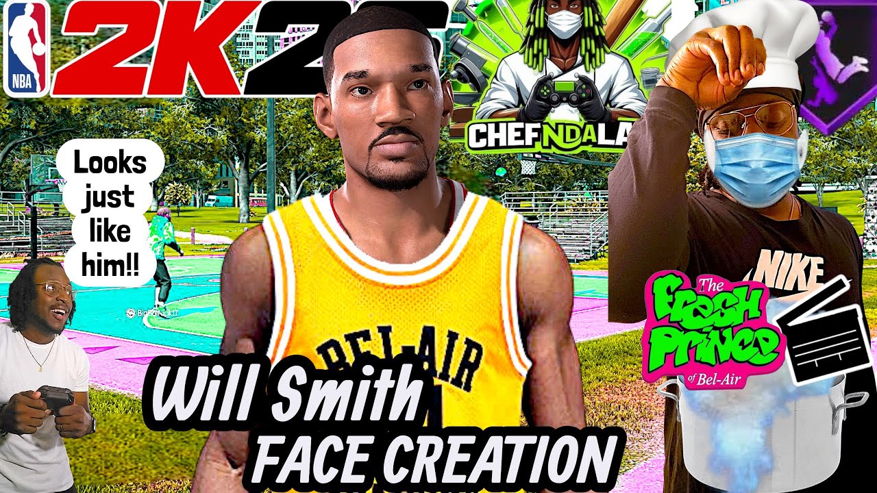 Реалистичное создание лица Уилла Смита в NBA 2k26 (версия «Шеф») 💪🏾🔥🔥