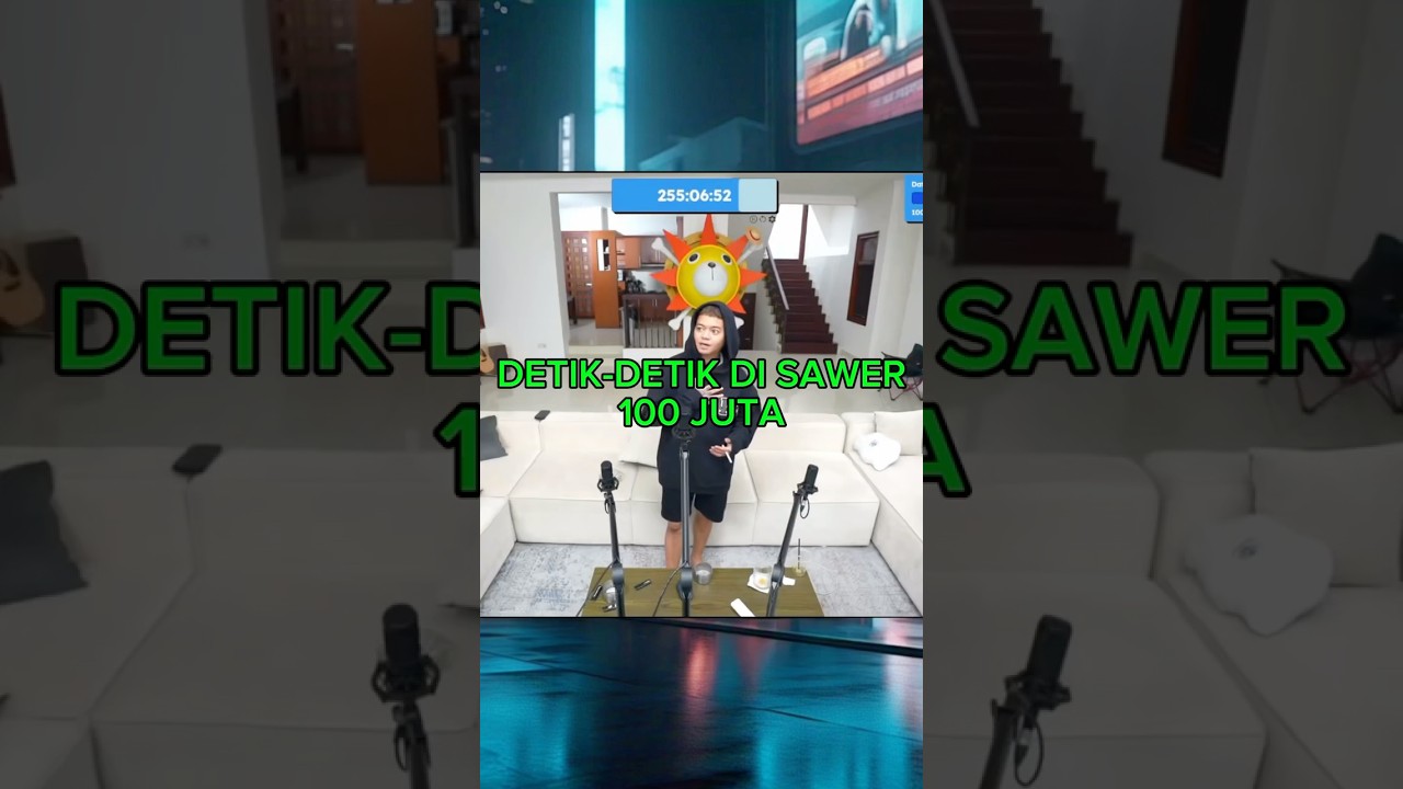 ARAP KENA STUN 🤣 | DISAWER 100 JUTA💵💵💵💵 #saweria #marapthon #streaming #youtubeshorts #yb