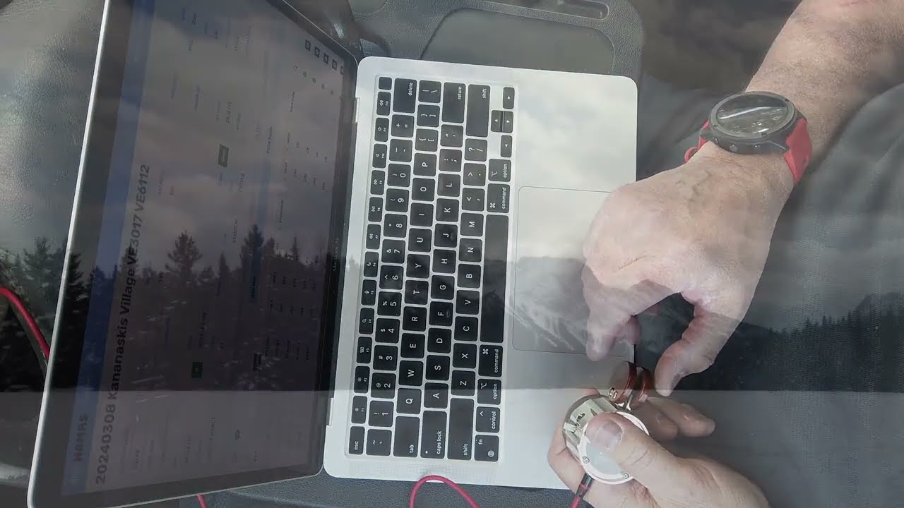 POTA 13WPM CW QRS practise in beautiful Kananaskis Country Alberta Ep2 Pt2