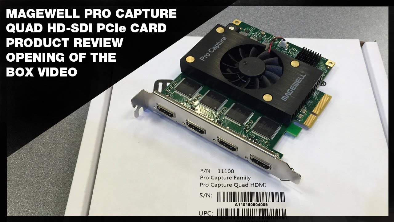 Обзор карты Magewell Quad HDMI PCIe