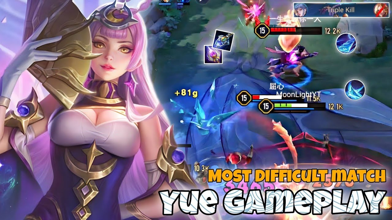 Yue Mid Lane Pro Gameplay | Most Difficult Match With 330k damage | Arena of Valor Liên Quân mobile