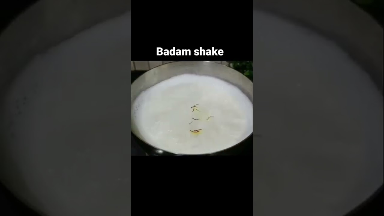Healthy energy drink.badam shake without custard powder #badamshake #shorts #food