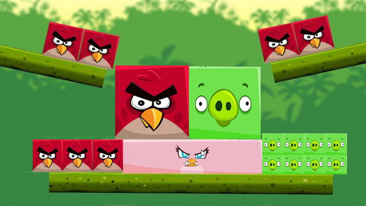 Angry Birds Kick Piggies - RESCUE STELLA BY KICKING TINY SQUARE PIGGIES!