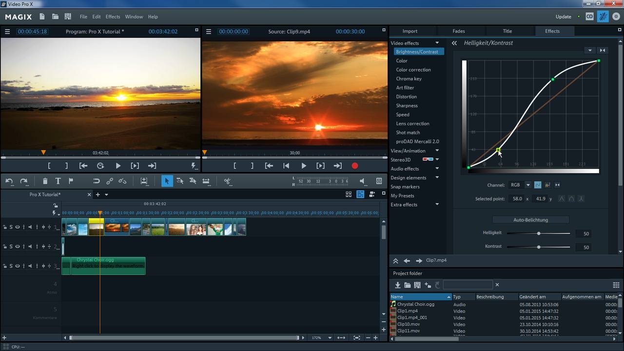MAGIX Video Pro X &ndash; Introductory video tutorial (INT)