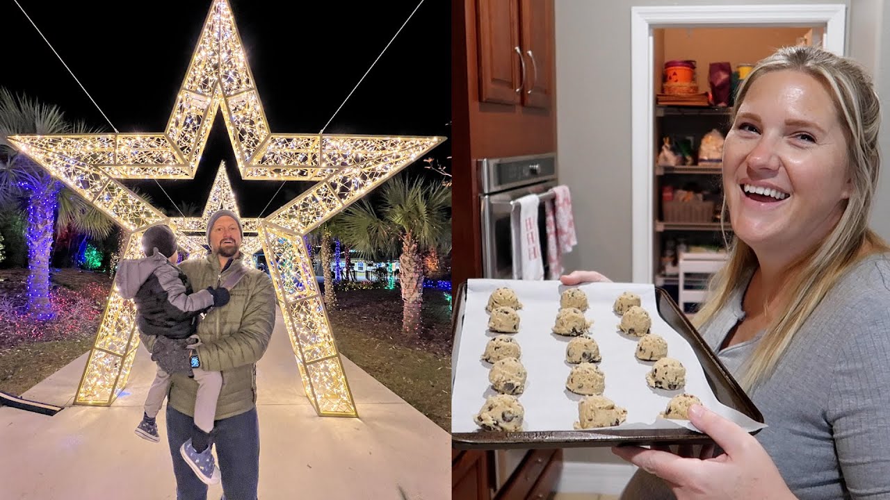 A Very Tracker Christmas Eve Special! | Making Cookies For Santa, Holiday Lights & Pregnancy Update!