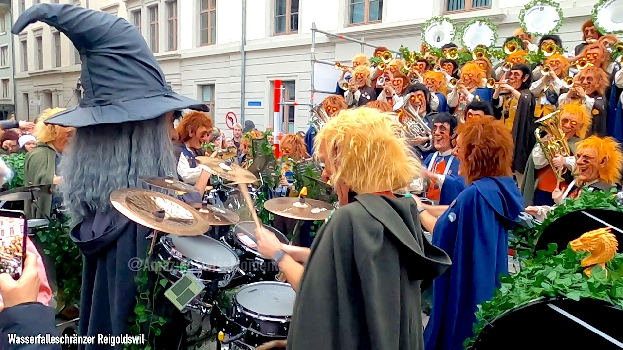 Wasserfalleschränzer Reigoldswil 2026 – Explosive Guggenmusik Concert at Fasnacht Liestal