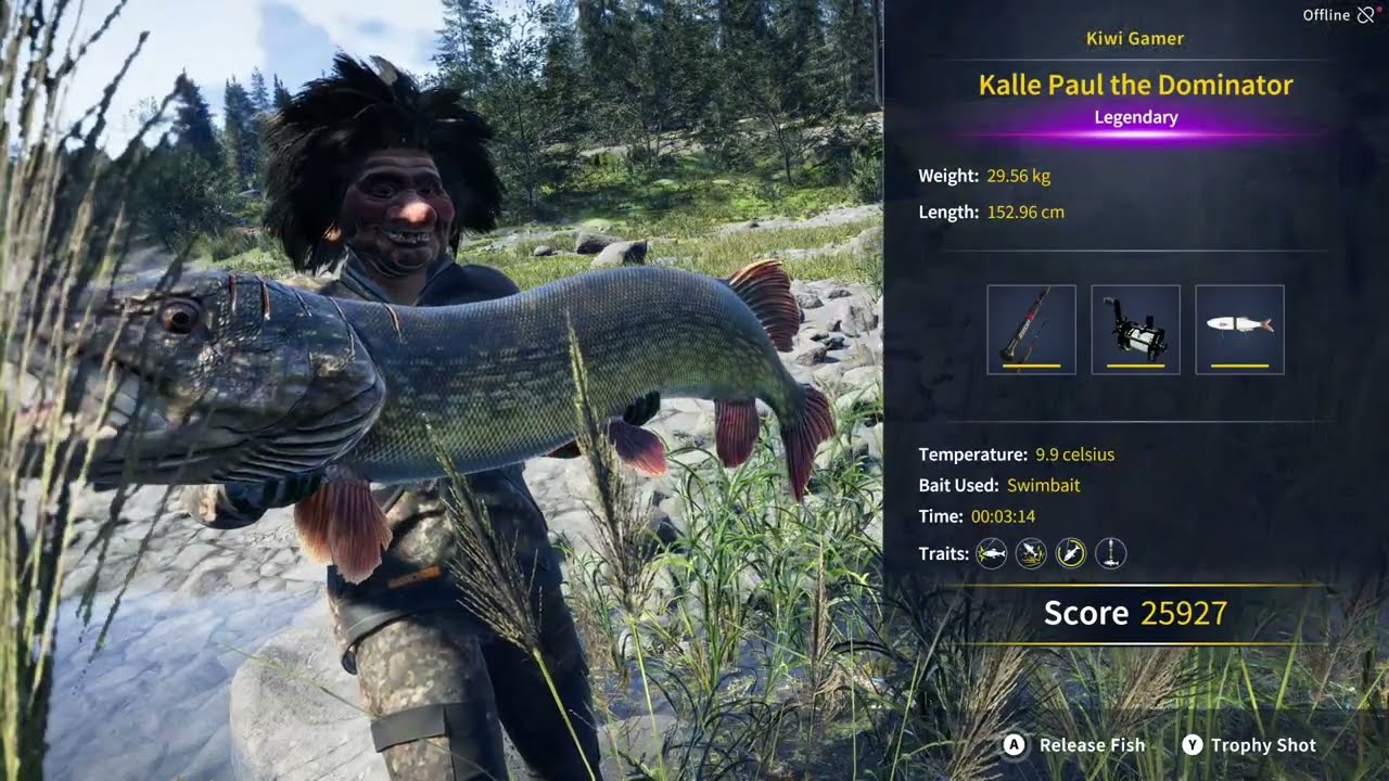 Legendary Fish Kalle Paul the Dominator COTW The Angler Trollspret Nature Reserve 26 February 2026