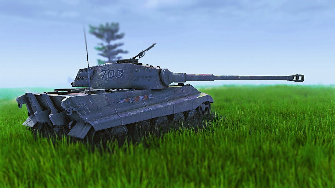 King Tiger vs M4A3 (76)W - Tank Battle | Tilt Shift