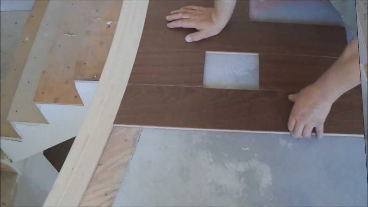 How To Install Hardwood Floor around Curved Stair Nosing Mryoucandoityourself