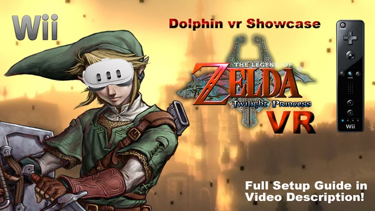 Legend of Zelda Twilight Princess VR (Wii) Dolphin VR Showcase (Full Setup Guide in Description!)