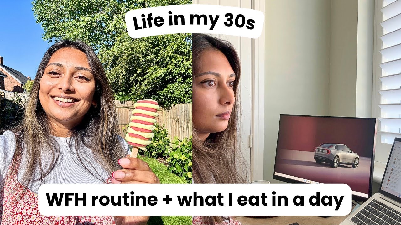 realistic WFH routine + what I eat in a day whilst intermittent fasting UK