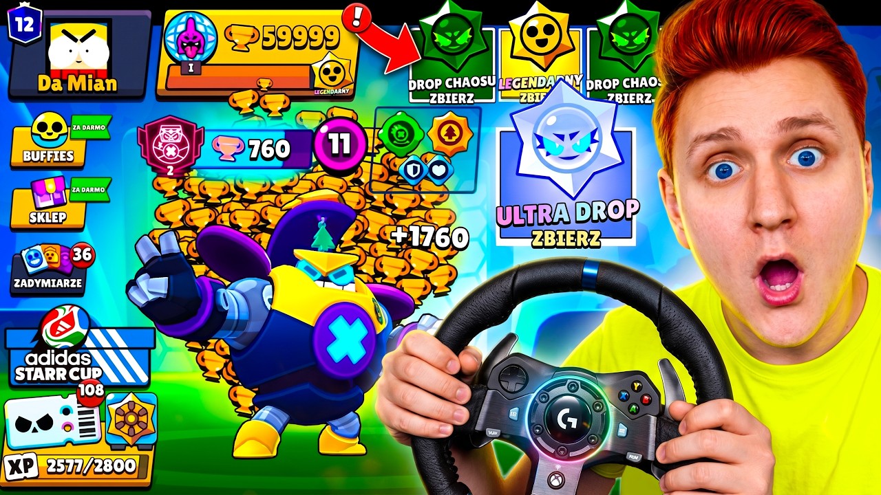 🏆WBIJAM 60 000 PUCHARK&Oacute;W grając na KIEROWNICY żeby ODBLOKOWAĆ 2x ULTRA CHAOS DROP ZA DARMO!😱