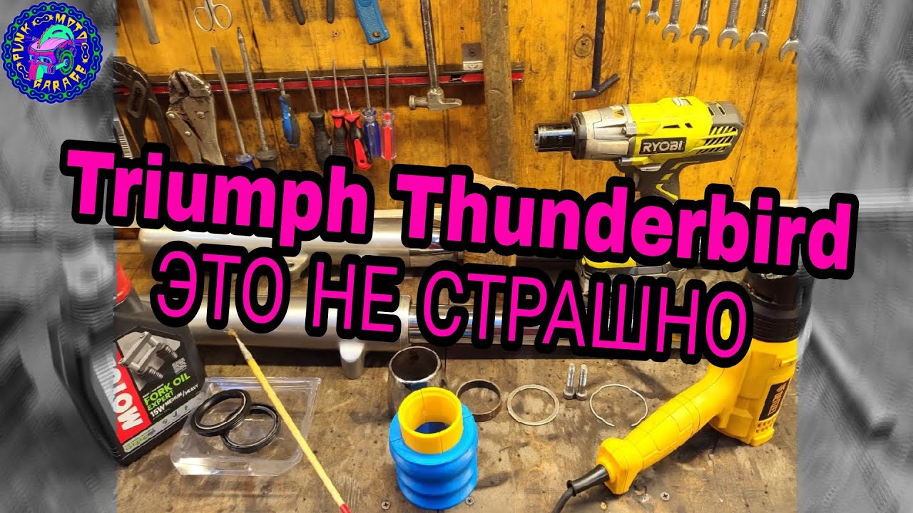 ПОДРОБНО О ПЕРЕБОРКЕ ВИЛКИ TRIUMPH THUNDERBIRD