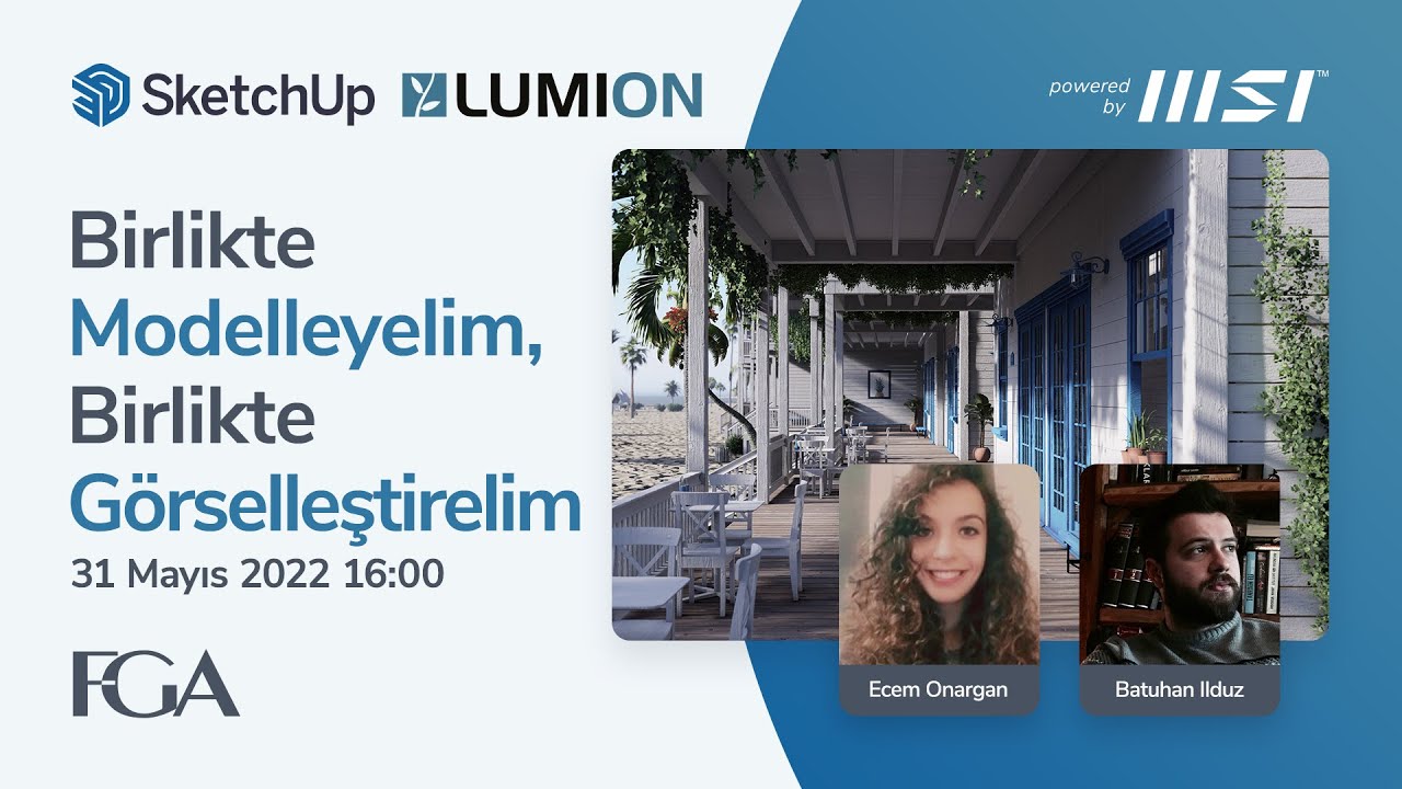 Birlikte Modelleyelim, Birlikte Görselleştirelim - #SketchUp & #Lumion