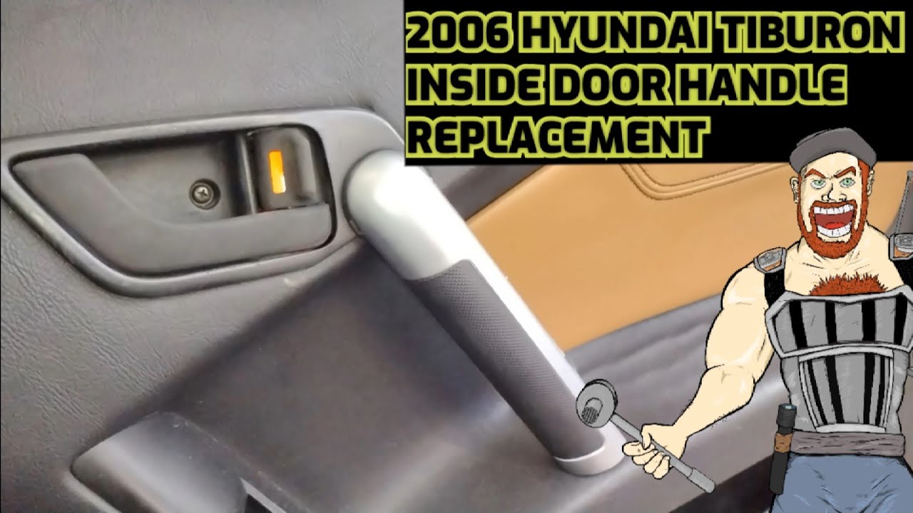 2003-2008  HYUNDAI TIBURON INSIDE DOOR HANDLE REPLACEMENT TUTORIAL