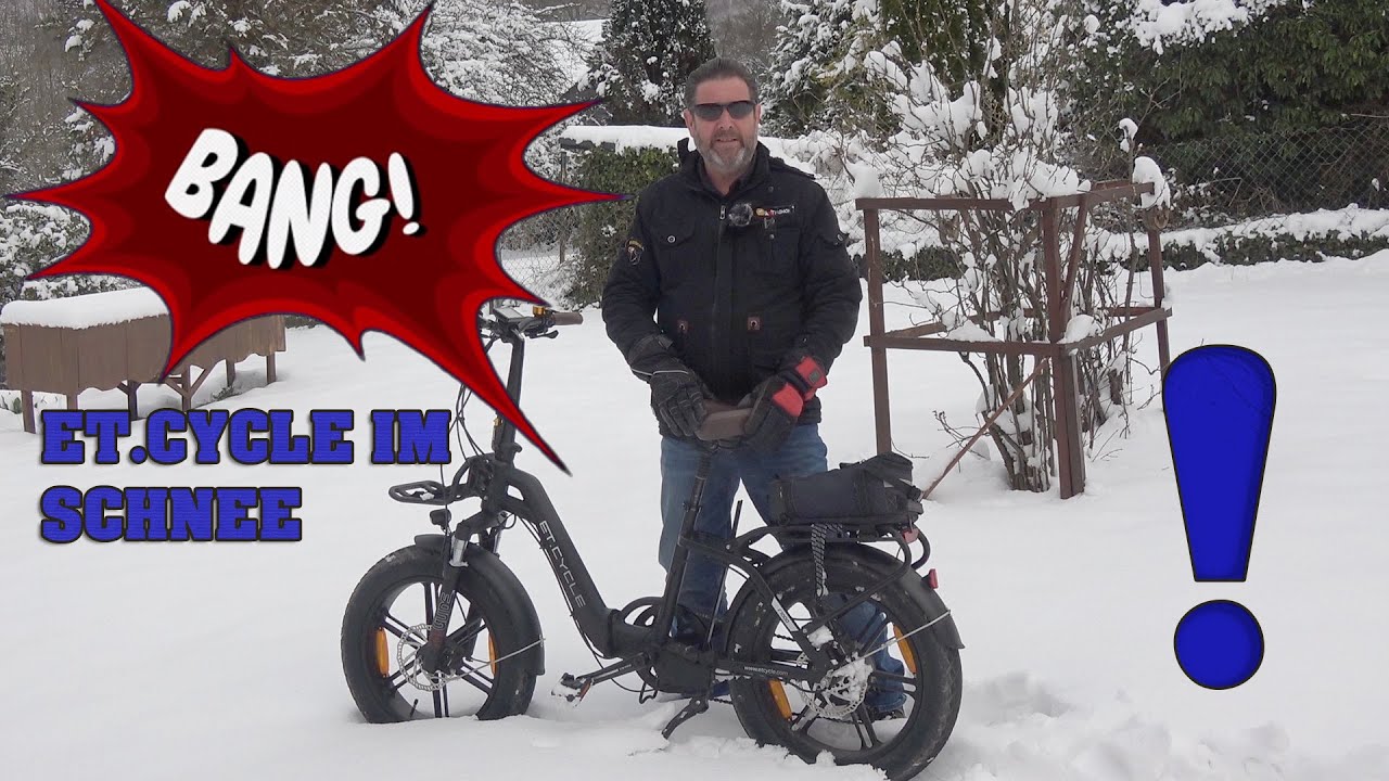 ET.CYCLE 20 Zoll Fatbike fahren im Schnee