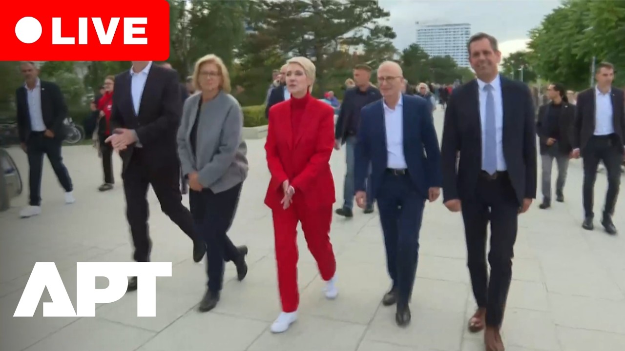 LIVE: German Social Democrats Hold Final Campaign Event Before State Election | APT