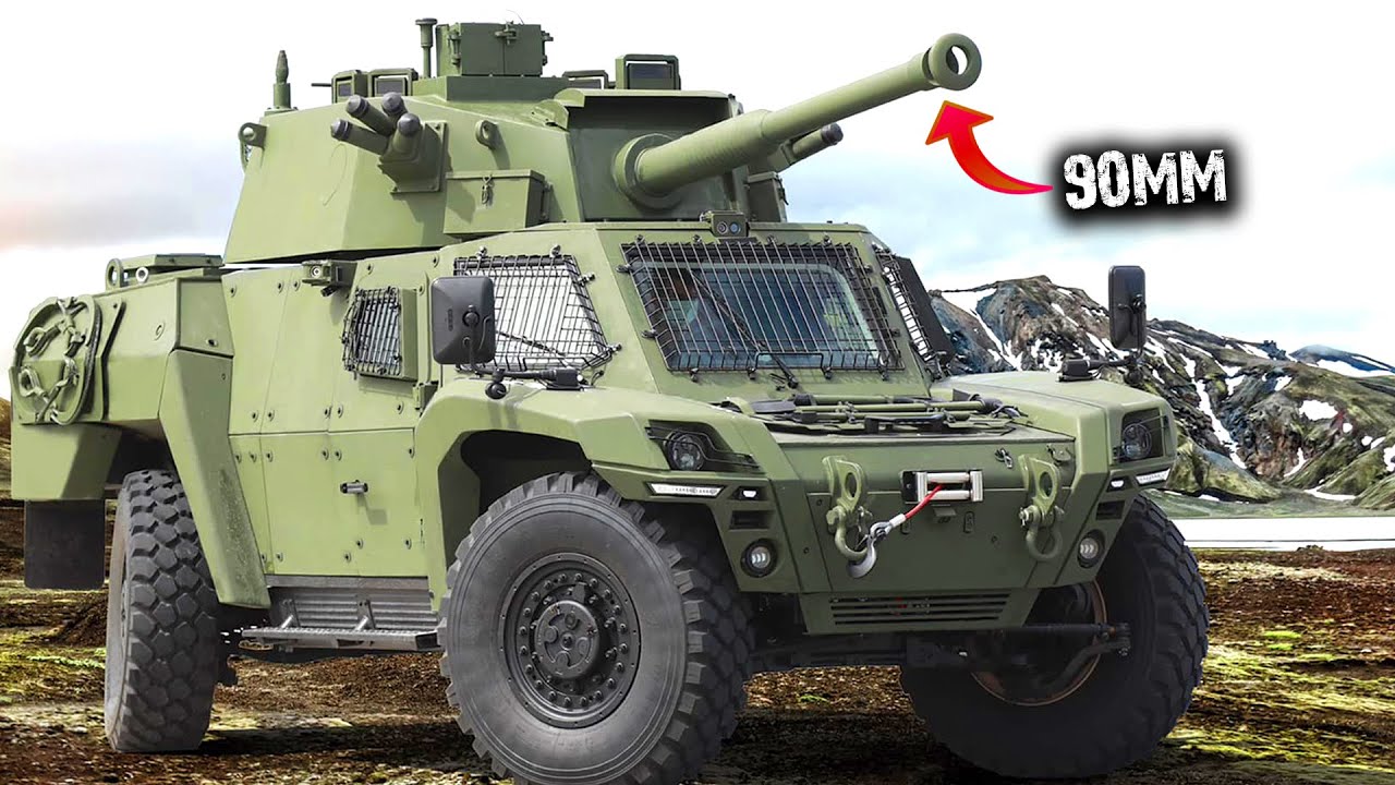 Эта бронированная машина оснащена СМЕРТОНОСНОЙ 90-мм пушкой (OTOKAR Akrep II)