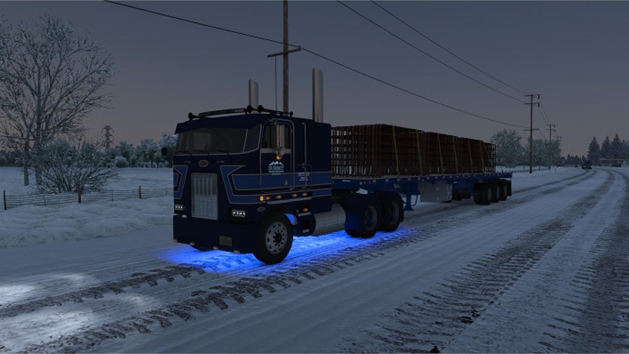 ATS 1.57 L'Oregon sous la neige   😊😁😍