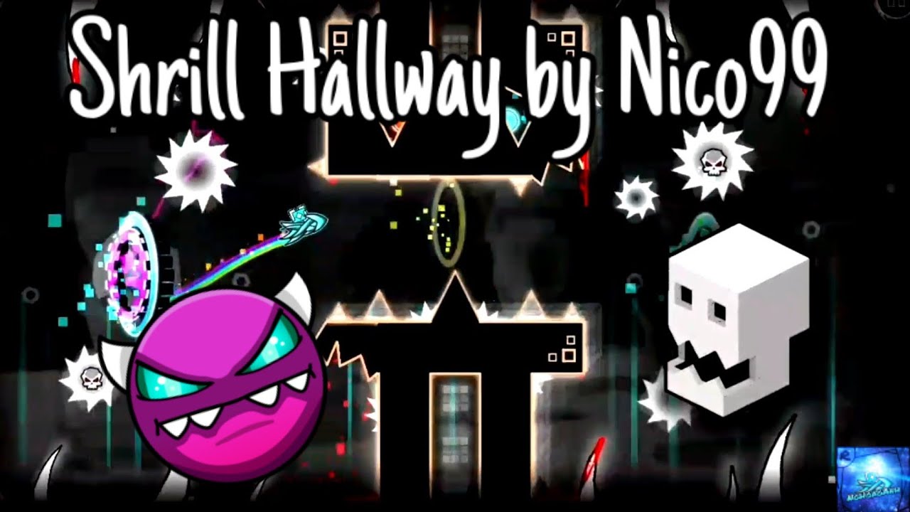 [GD] Shrill Hallway by Nico99 ( Med Demon ) { All Coin } | 2.11