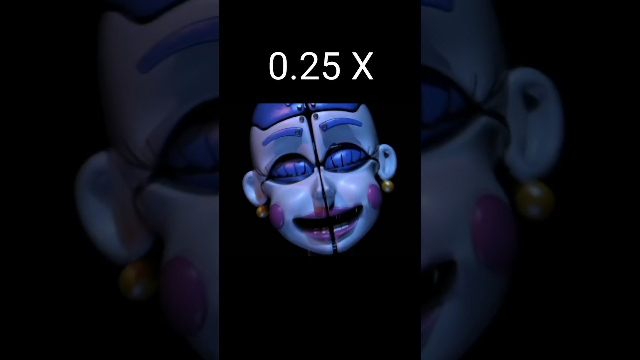 FNaF 5: Sister Location - Ballora (CN) Jumpscare 0.25x - 2x speed