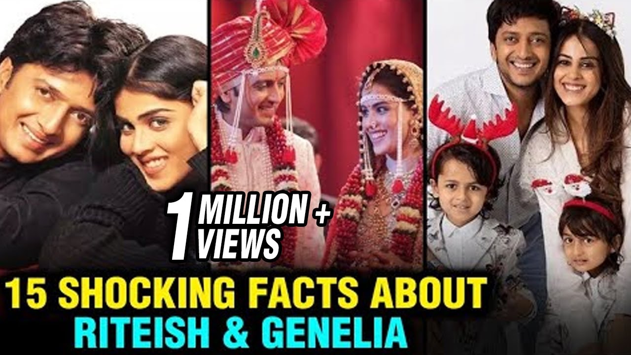 Unknown Facts About Celebrity Couple Riteish Deshmukh & Genelia D'Souza
